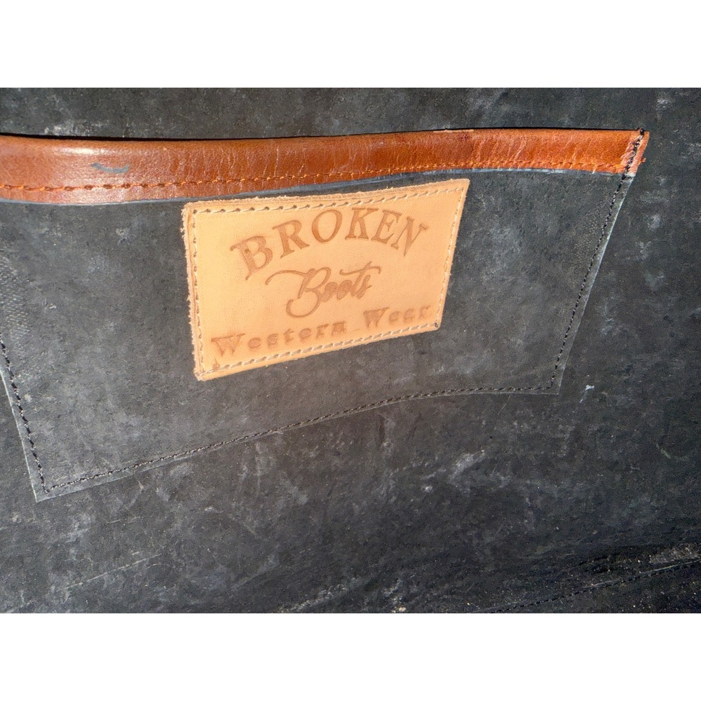 Hand-Tooled Floral Leather Tote in Dark Brown - Picture 6 of 8